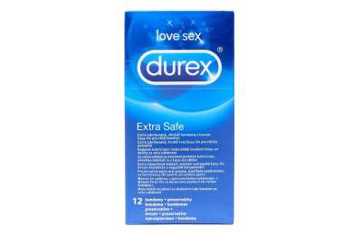 DUREX Extra Safe - Prezervativy, 12 ks